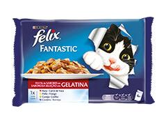 Felix Fantastic Saborosa Selecção em Gelatina 4x100gr