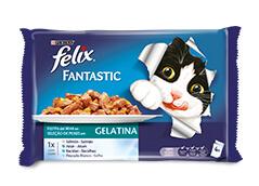 Felix Fantastic Selecção de Peixes em Gelatina 4x100gr