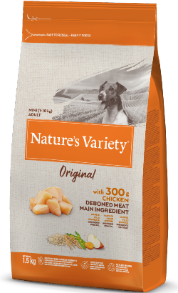 Nature Variety Original Cão Adulto Mini Frango 1,5kg