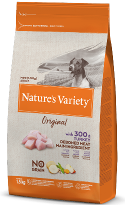 Nature Variety No Grain Cão Adulto Mini Perú 1,5kg