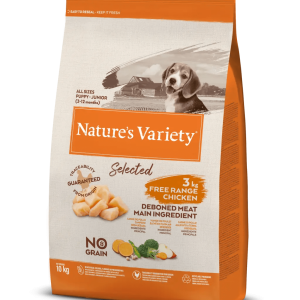 Nature Variety Selected No Grain Cão Junior Frango 10kg