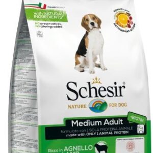 Schesir Nature Ração Cão Medium Adulto Cordeiro 12kg 