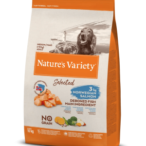 Nature Variety Cão Adulto Selected No Grain Salmão Noruega 10kg