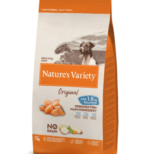 Nature Variety No Grain Cão Adulto Mini Salmão 1,5kg