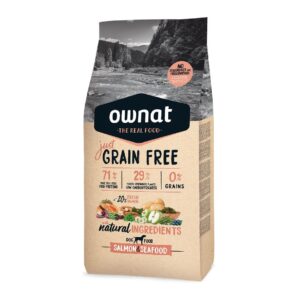 Ownat Just Cão Grain Free Adult Salmão & Seafood 14kg